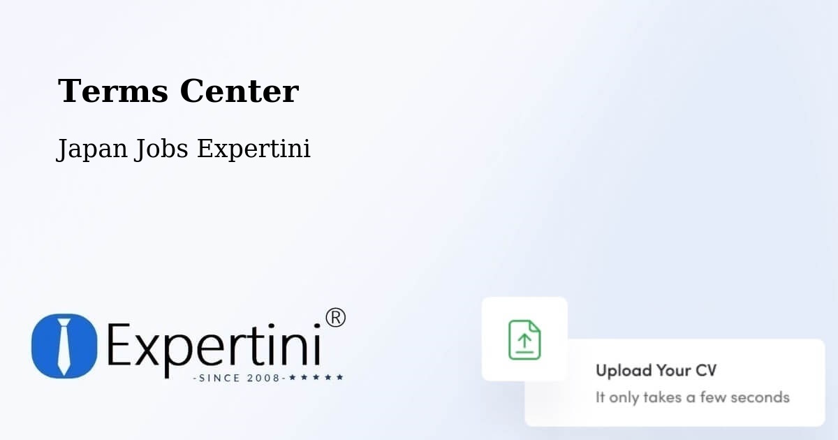 Terms of Service – Hashimoto Shi - Japan Jobs Expertini